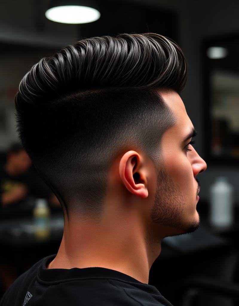 Corte clássico com volume